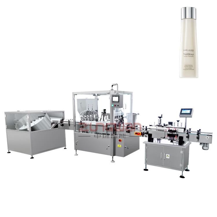 品牌液體灌裝機(jī)，潔顏水灌裝旋蓋機(jī)，全自動(dòng)灌裝生產(chǎn)線制造商