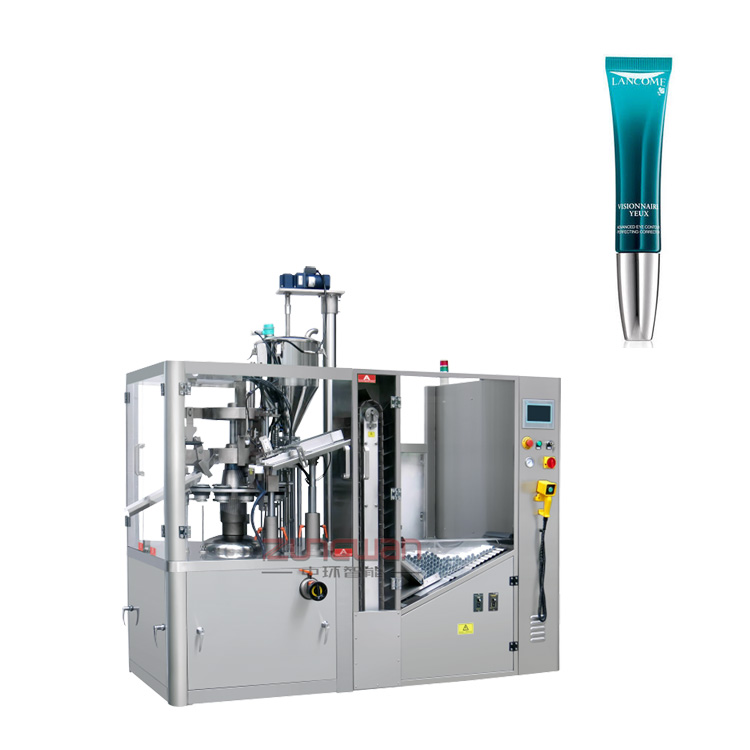 信賴推薦修顏乳定量灌裝封尾機(jī)，福建省維生素e乳軟管包裝生產(chǎn)線