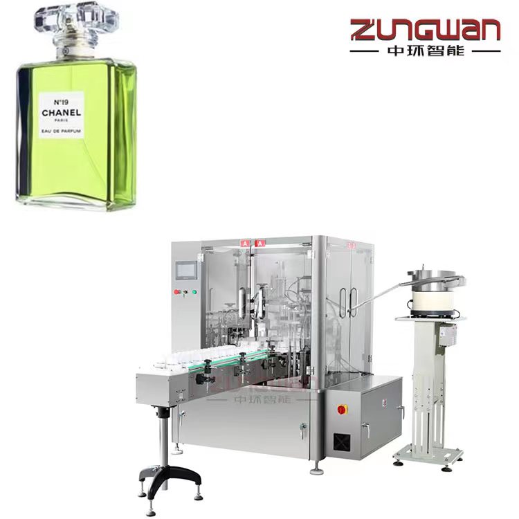 香水灌裝機天津廠家，香蜜伺服旋蓋機，香霧灌裝旋蓋生產(chǎn)線