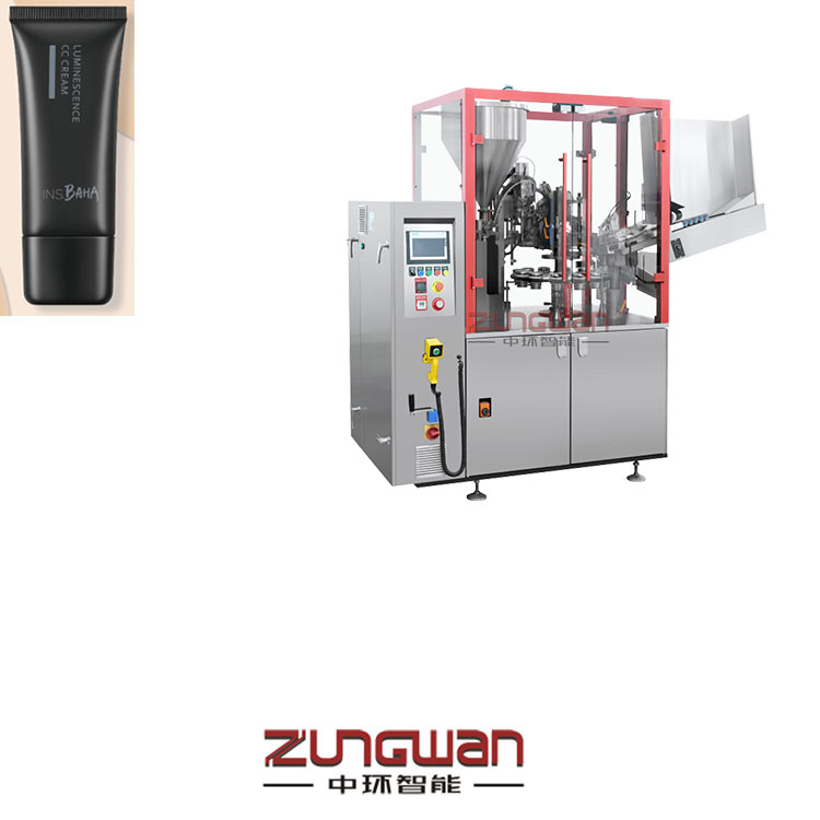 安徽灌裝封尾機，復(fù)合管充填機，全自動軟管包裝裝盒生產(chǎn)線